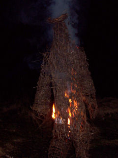 Burning Privet Man photo shoot